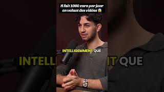Il fait 1000 euro par jour en volant des vidéos 😱
