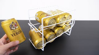 【画期的】酒好き必携の「缶ストッカー」を冷蔵庫に設置してみた Canned Beer Stocker