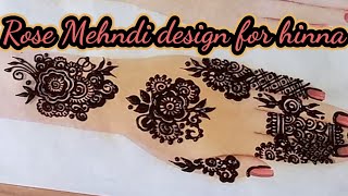 Rose Mehndi Design For Hinnasipmal Hinna Designmaaida Mehndi Design------