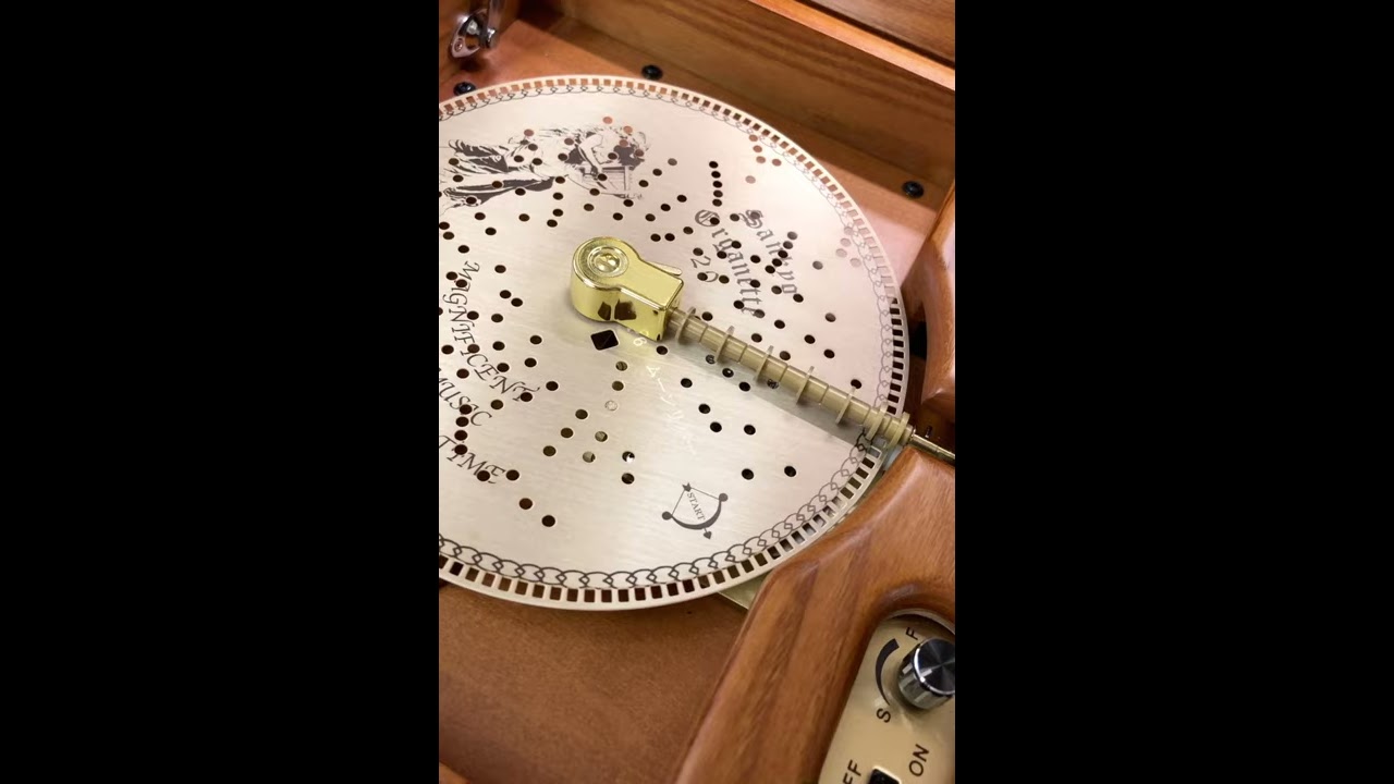 サンキョー ディスクオルゴール 20弁 - YouTube