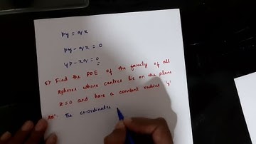 Partial Differential Equations: Formation of PDE by Elimination of Arbitrary Constants (Part 2 of 2)