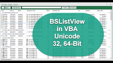 [Source Code] Create ListView has icon, image, support unicode, in Excel VBA 32, 64-bit