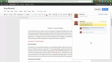 Using Google Docs to Peer Edit, Review, and Grade