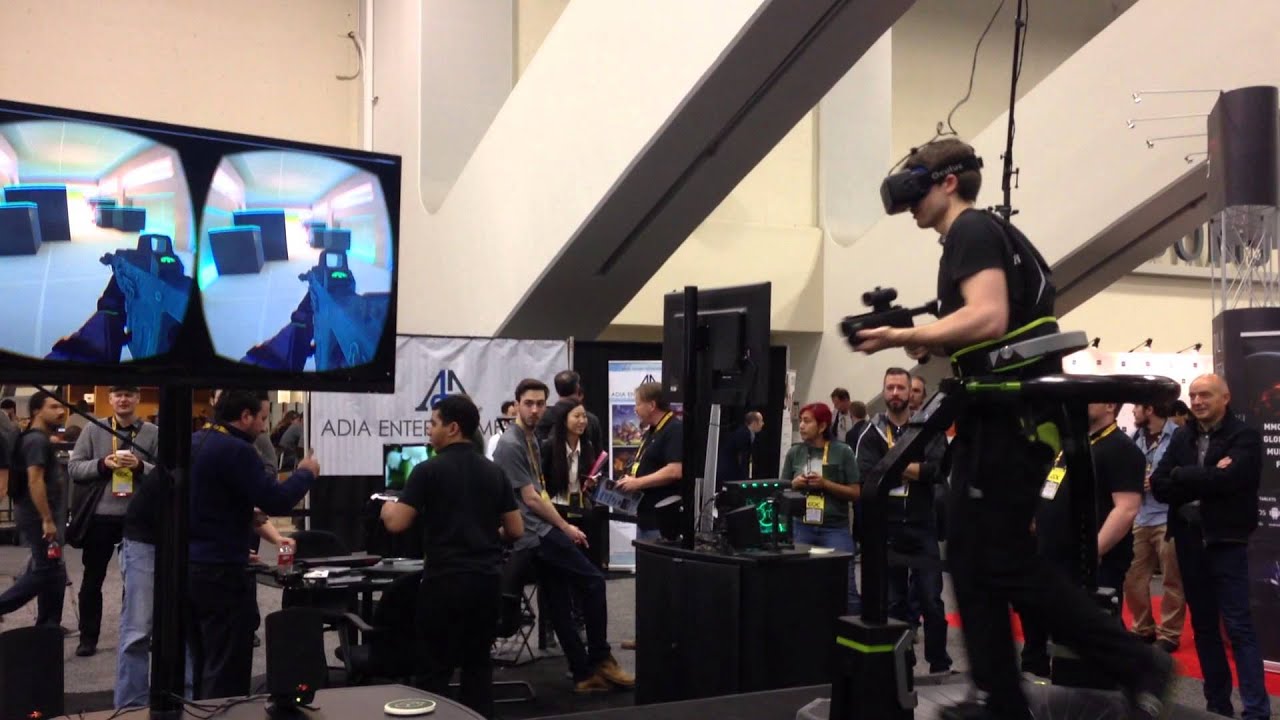 Jurassic Park Samler blade sandsynlighed Full body VR experience - Virtuix Omni - GDC 2015 - YouTube