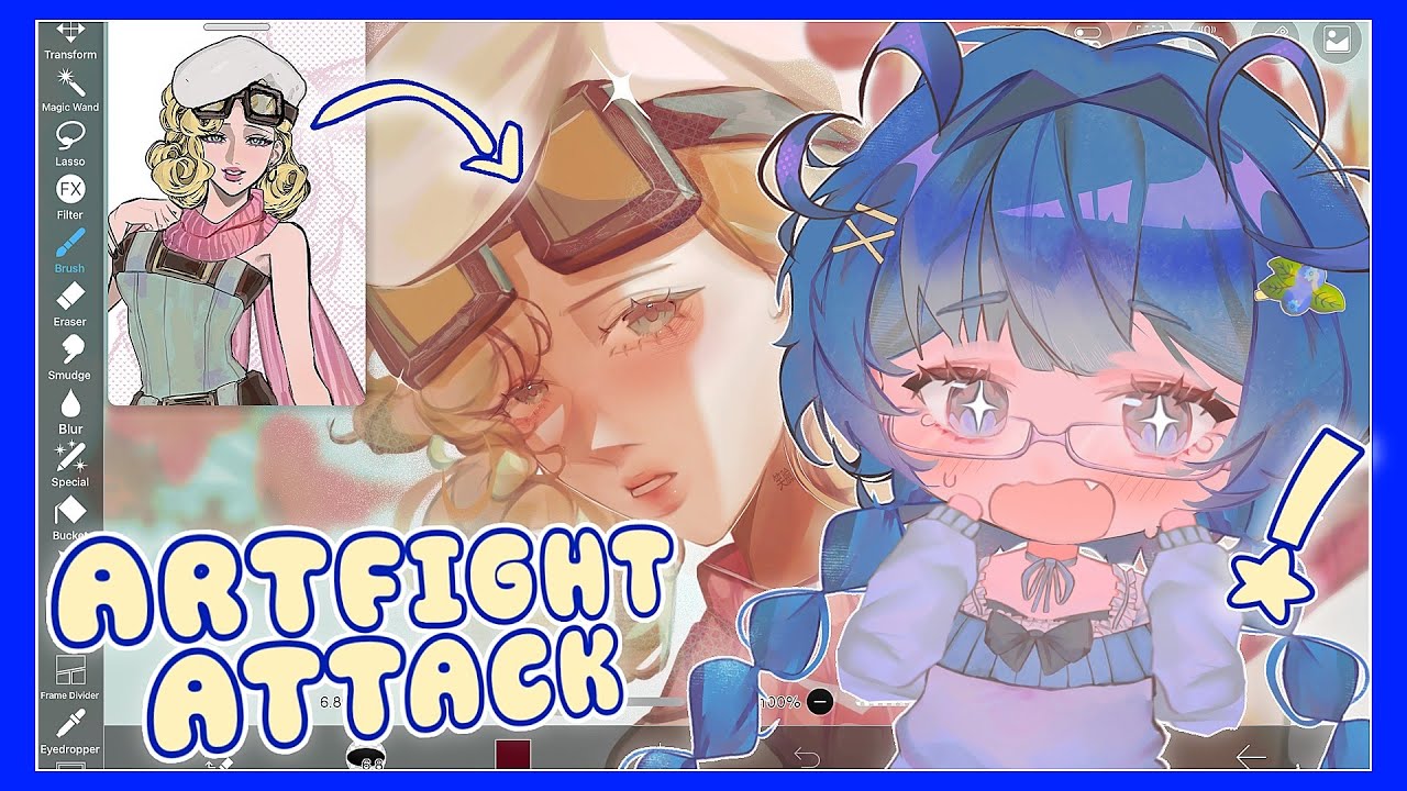 DRAWING your OC ATTACKS for ARFIGHT / #ibispaintx