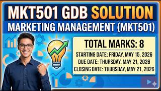 MKT501 GDB Solved Solution! | Spring 2026 Marketing Management #fypシ゚viral #virtualuniversity