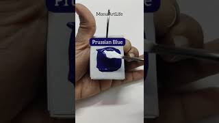Prussian Blue | Color Mixing Tutorial | MonuArtLife | #painting #YTSHORTS #Shorts #trending #trend