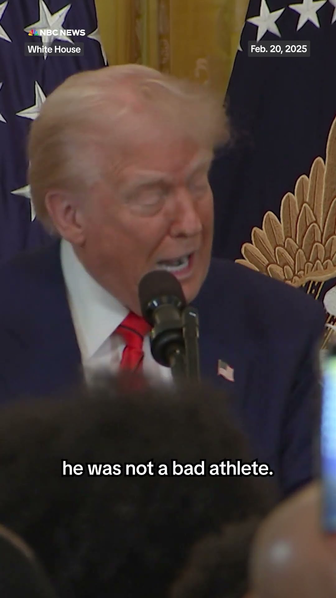 Tiger Woods joins Trump at a Black History Month reception