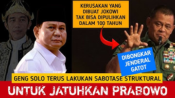 🔴LIVE‼️JENDERAL GATOT: GENG SOLO TERUS LAKUKAN SABOTASE STRUKTURAL UNTUK JATUHKAN PRABOWO