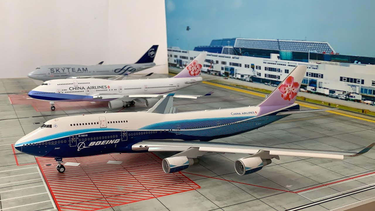 【模型開箱】China Airlines B-747-400永遠的空中女王｜B-18210、B-18215、B-18211｜ALBATROS 1/200