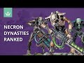 Necron dynasties ranked