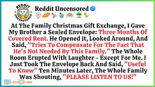 At The Family Christmas Gift Exchange, I Gave My Brother a Sealed Envelope: 3 Months Of Covered Rent