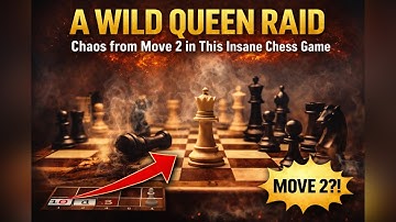 A Wild Queen Raid | Chaos from Move 2 in This Insane Chess Game
