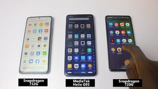 MediaTek helio G95 vs Snapdragon 732G vs Snapdragon 720G: Chipset Comparison