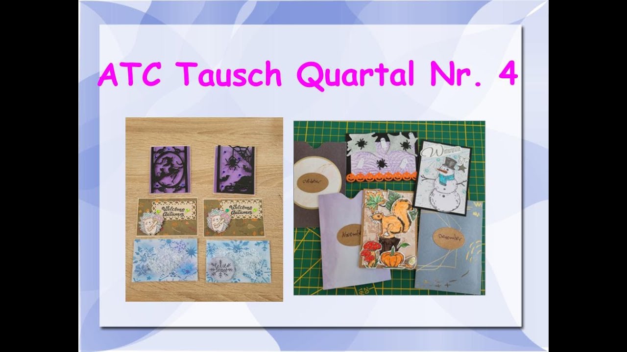 4/4 ATCTausch 4. Quartal 2023 ATCs basteln & tauschen (Artist