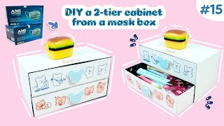 [Full] DIY Decorative cabinet 2tier study desk from Mask Box // Quyen Sach Nho