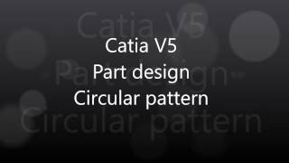 Tutorial Catia V5. Patron circular
