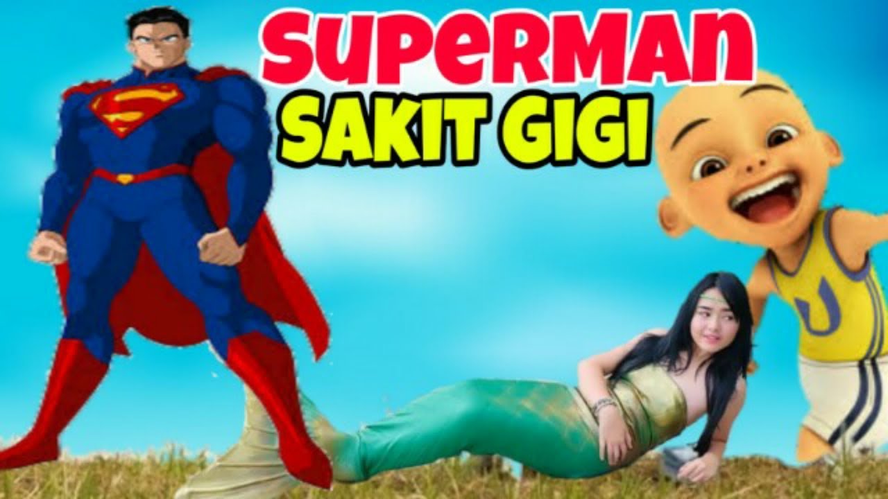 Upin Ipin Menjenguk Superman Yang Lagi Sakit Gigi