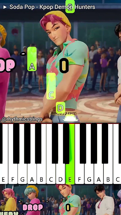 Soda Pop (Kpop Demon Hunters) | Easy Piano Tutorial #shorts #netflix