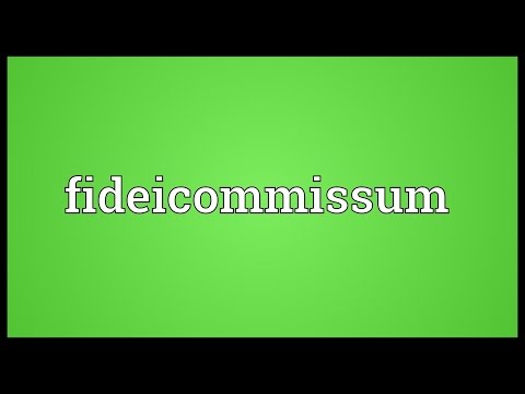 Header of fideicommissum