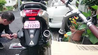 NMAX ターボフィルター取り付け koso