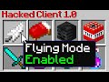 Minecraft Bedwars but I secretly added a hacked client..