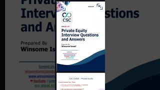 CSC GLOBAL Private Equity Interview Questions and Answers PDF #shorts #viral #pdf #CSCGlobal #csc