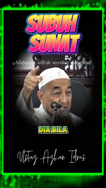 Boleh ke solat sunat subuh lepas solat fardhu subuh.. 😅 | Ustaz Azhar Idrus