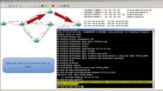 GNS3 Topology  MPLS Traffic Engineering Fast ReRoute