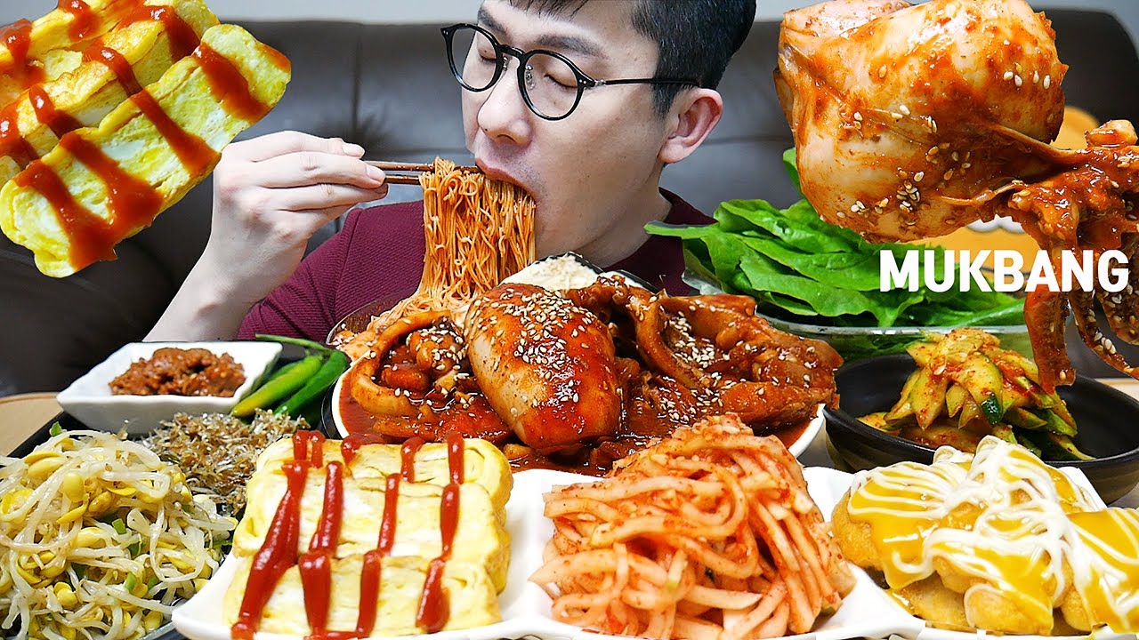 ASMR MUKBANGㅣKOREAN Spicy Osam Bulgogi🦑 Home Made FoodㅣEATING SHOW