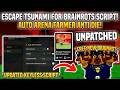 Escape Tsunami For Brainrots Script NO KEY - TP TO END, DUPE, ARCADE FARM, AUTO FARM
