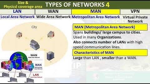Types of Networks | LAN MAN WAN PAN VPN Class 11 Chapter 5 Computer | Study With Me | First Year