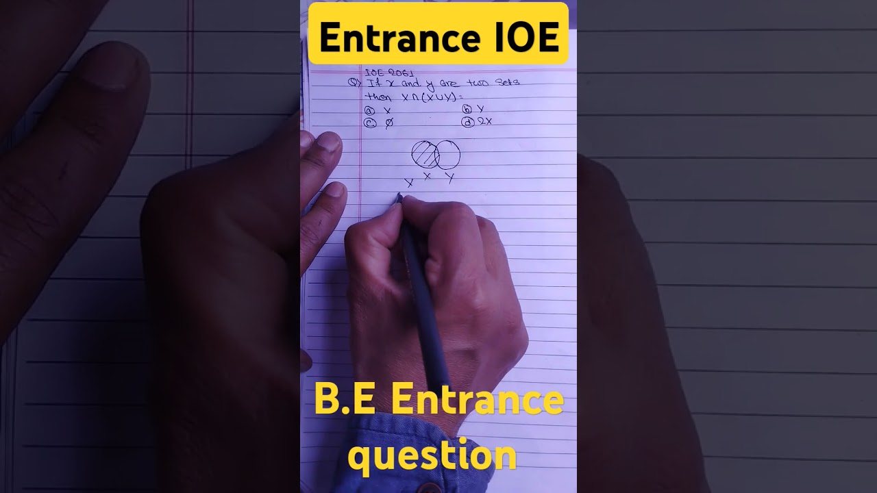 set objective-01|| Bachelor's of engineering entrance Question || #entrance #shorts