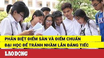 Phân biệt điểm sàn và điểm chuẩn đại học để tránh nhầm lẫn đáng tiếc | Báo Lao Động