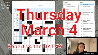 A satisfying theme [0:23/11:25]  ||  Thu 3/4/21 New York Times Crossword