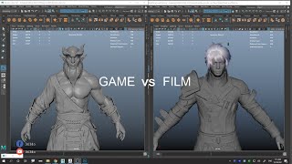 Phân biệt kỹ thuật Modeling Nhân Vật cho Film và Game screenshot 2