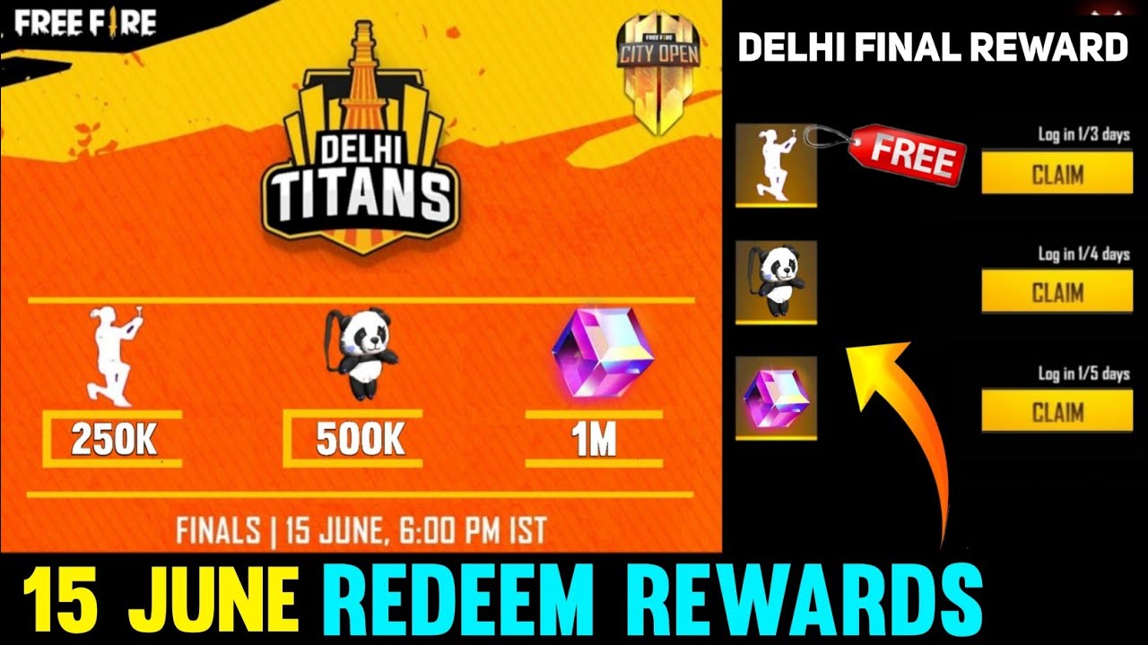 Free fire New Event | Free Fire City Open FFCO Delhi Finals Rewards | FF New Events part 1