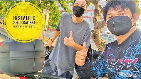 #HondaClick #SECMotoSupply INSTALLATION RAVEN BRACKET & SEC 32L MOTOBOX