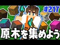 全8種の原木を大量に集めよう!!生放送で資材集め!!マイクラ実況Part217【マインクラフト】