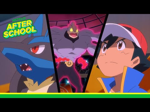 ◓ Anime Pokémon Journeys (Pokémon Jornadas) • Episódio 25: Um Festival de  Batalha Explodindo com Vida! VS Mega Lucario!!