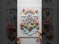 💞Beautiful Layered Paper Art in 60 Seconds ✨ #shorts #asmr #oddlysatisfying #trending #3dpaperart