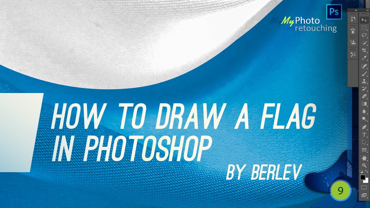 How to draw a flag in photoshop. By Berlev.