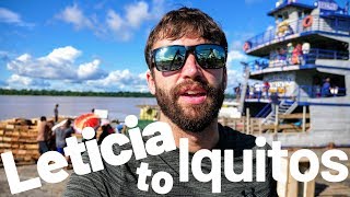 Leticia to Iquitos Peru Slow Boat up the Amazon River