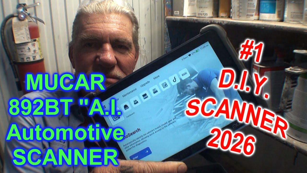 MUCAR 892BT KFZ OBD2 Diagnosegerät Auto Scanner 34 Reset +USB Endoskop 2025 DE