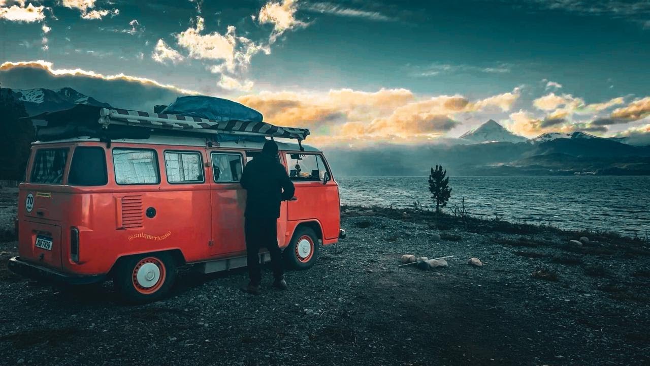 VW Bus Life in the Andes | Cooking Lunch by a Frozen Volcano (Kombi Vanlife ASMR)