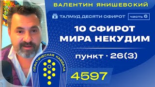 ТАЛМУД ДЕСЯТИ СФИРОТ. 6 Часть.10 СФИРОТ мира Некудим. Пункт 26(3)