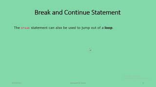 Basic-Java Break & Continue statement #017