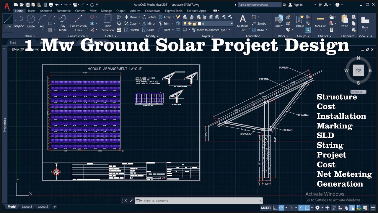 1 Mw, Ground Mount Solar Project Design I Structure Design I 1Mw Project Cost
