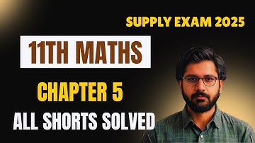 11th Class Math Chapter 5 Complete | Class 11 Maths Supply Paper 2025 | 11th Class Math Supply Paper