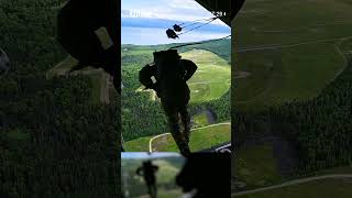 US Airborne Troops Jump from C-130 Hercules